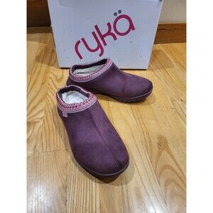 Ryka Womens Stellar Mule Rich Purple Microfiber 5 M